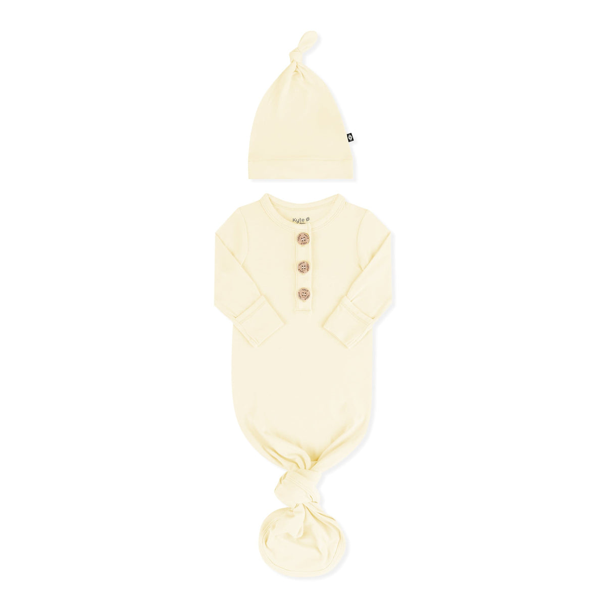 Knotted Gown with Hat Set in Chamomile