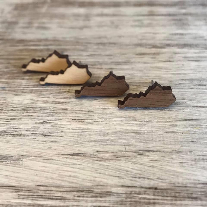 50 States - Wood Earrings - Lasting Impressions CT