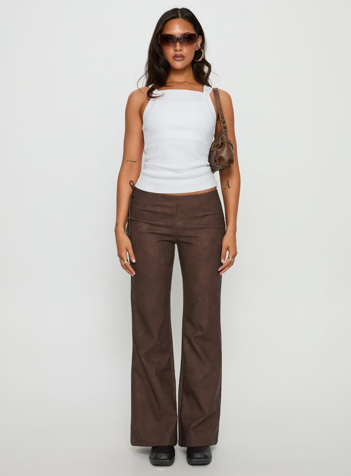Aglaia Layered Cami Top White