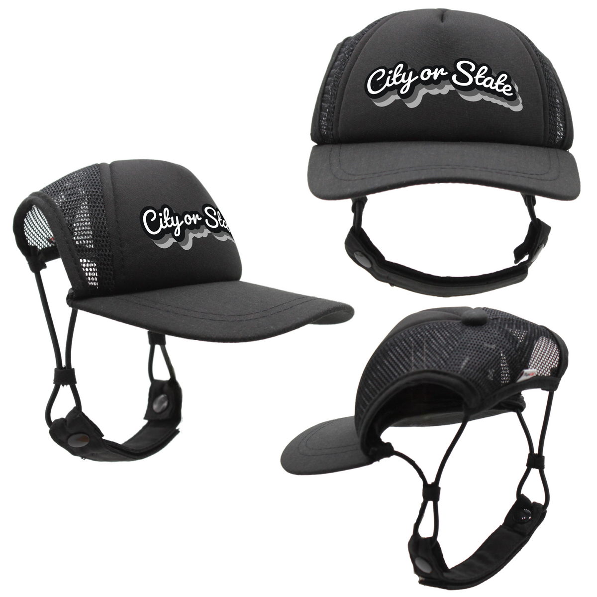 PupLid - Custom Retro Text | Trucker Hat for Dogs