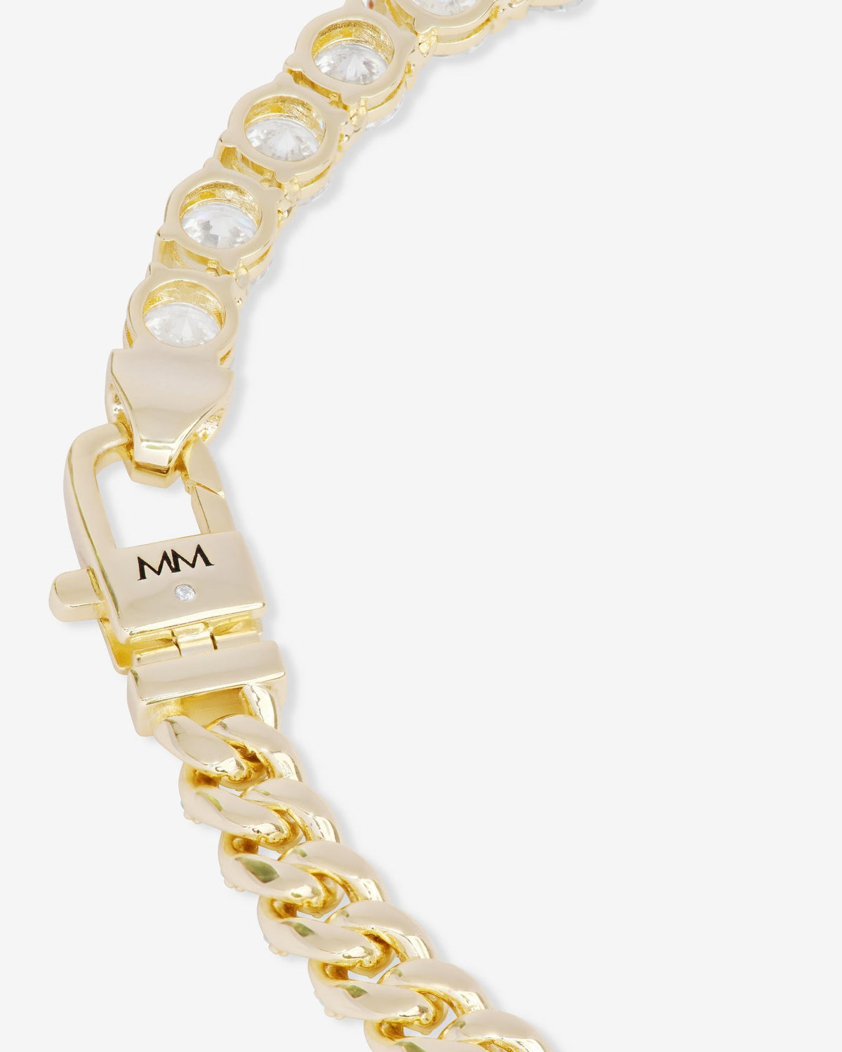 Julian REALLY Loves Diamonds Necklace 6.8mm - Gold|White Diamondettes