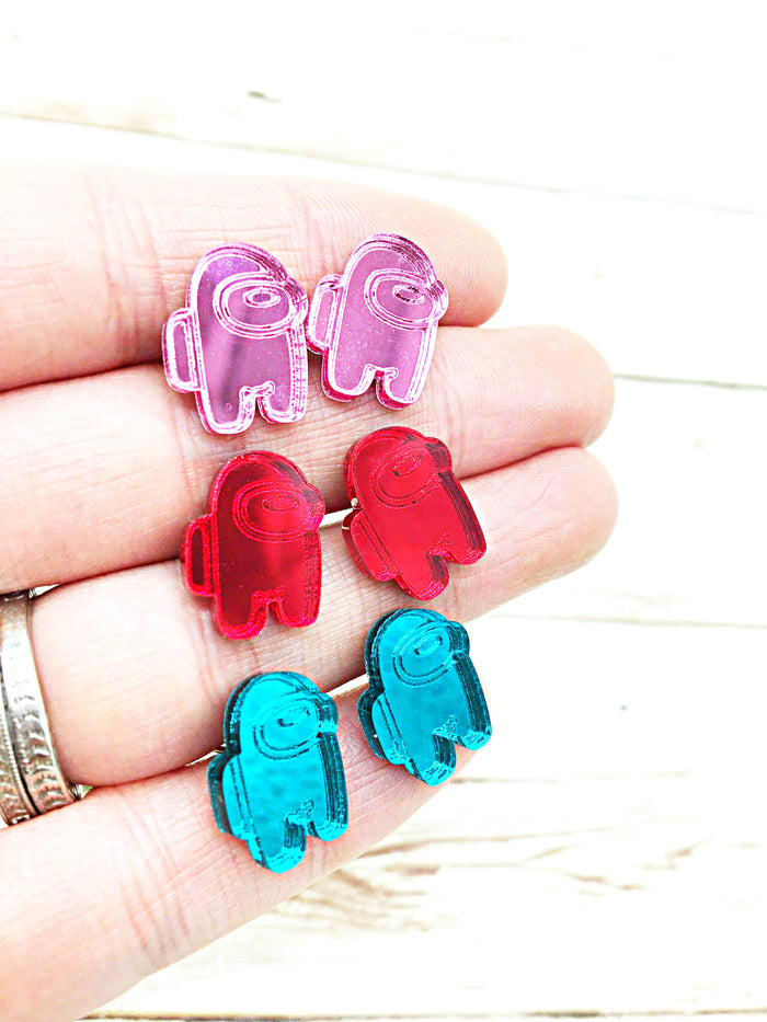 Acrylic Among Us Earrings
