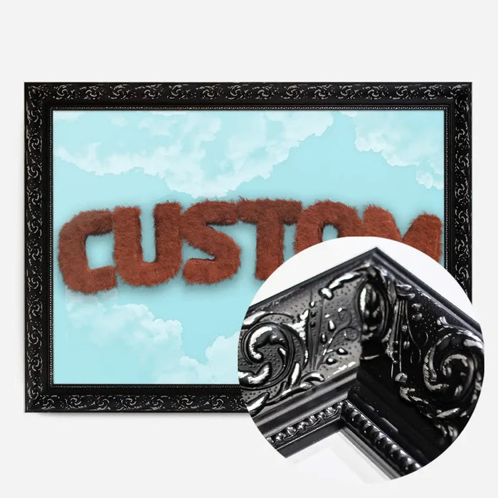 21x30cm | 8¼ x 11¾in / Black Ornate Frame