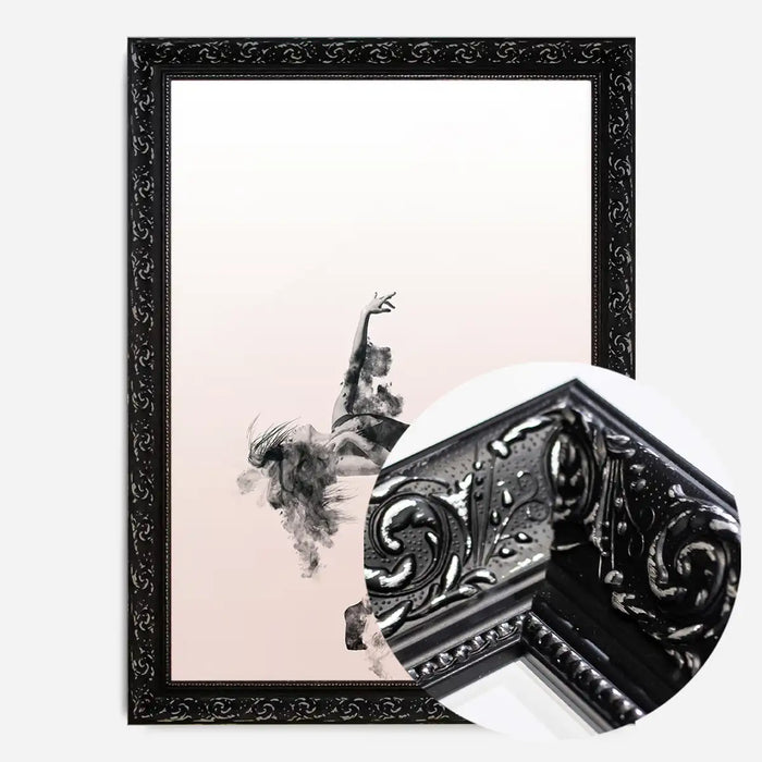 21x30cm | 8¼ x 11¾in / Black Ornate Frame