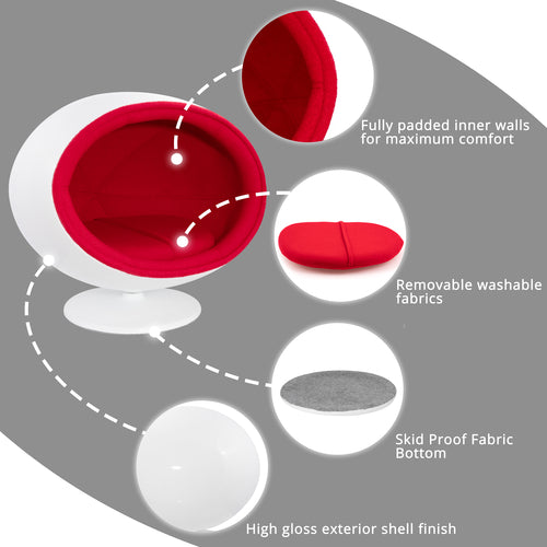 Modern Fiberglass Ball Bed