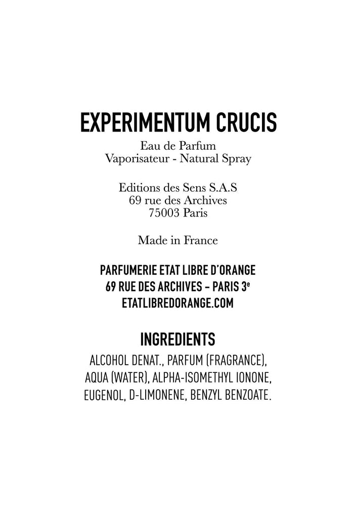 EXPERIMENTUM CRUCIS Eau de Parfum 100ml