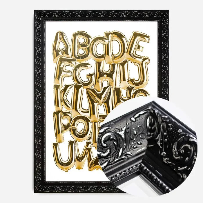 21x30cm | 8¼ x 11¾in / Black Ornate Frame