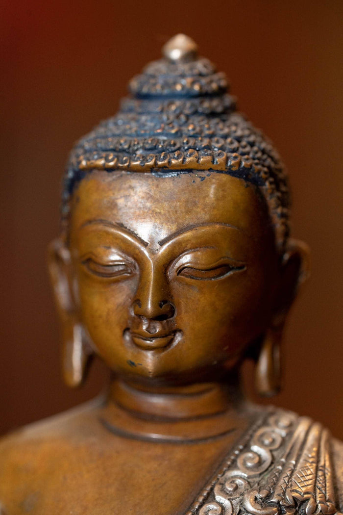 Buddha Statue silver plated handmade