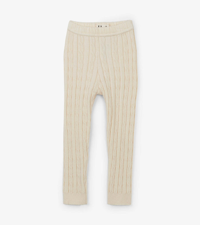Hatley Cable Knit Leggings in Cream