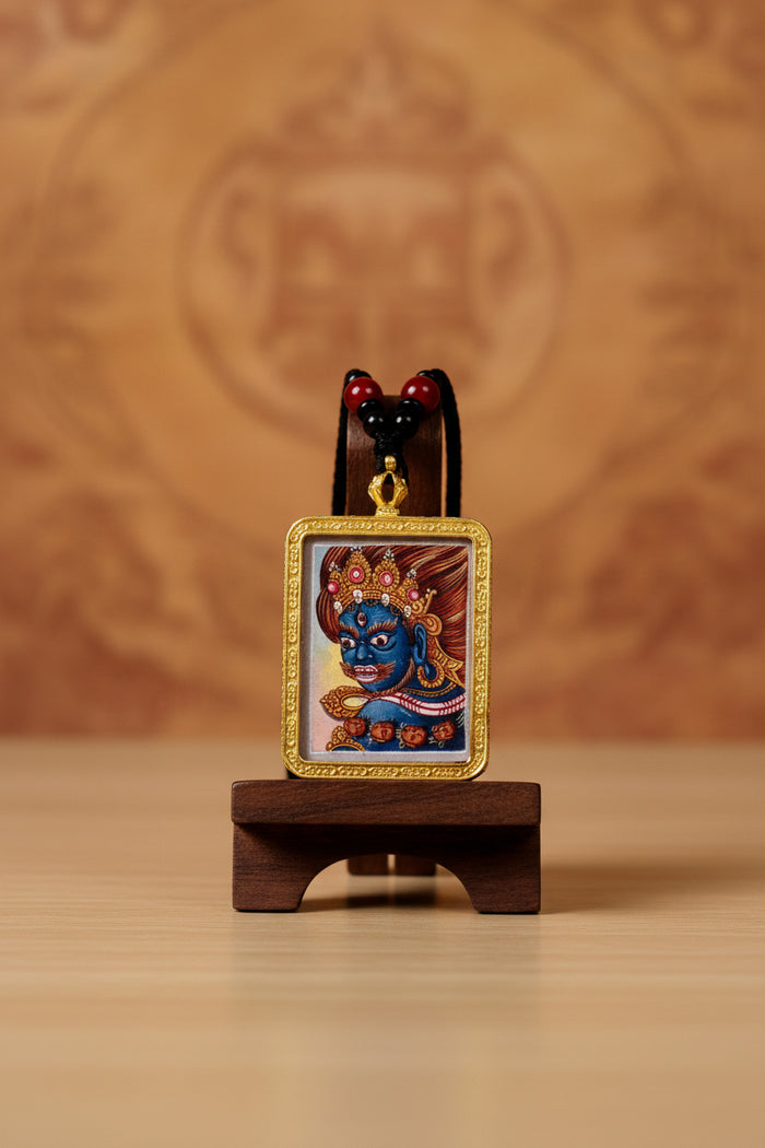 Mahakala protector deity thangka traditional Himalayan art