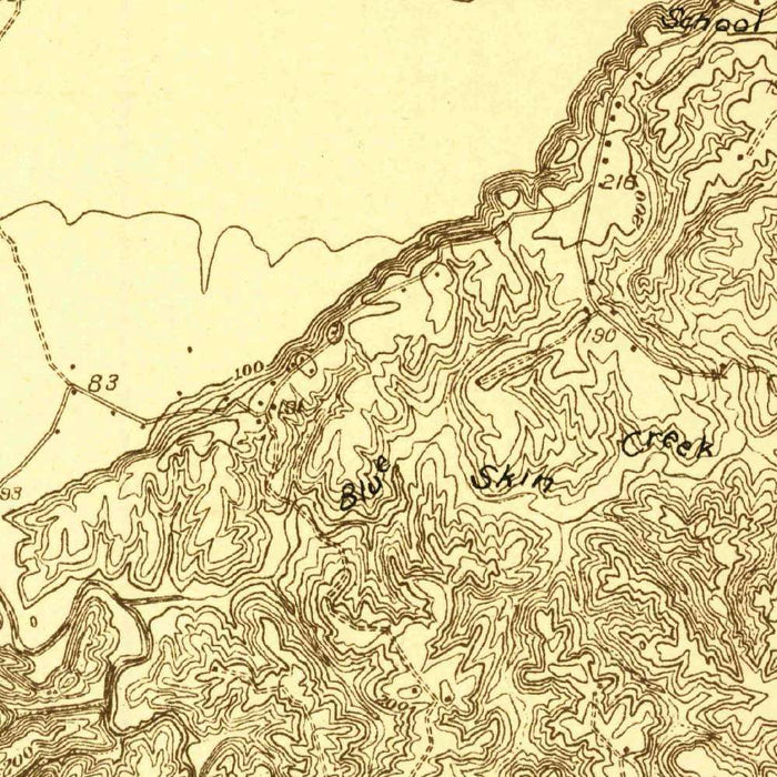 Old Map of Natchez, Mississippi by USGS, 1921 – Mississippi River & Aiken Island