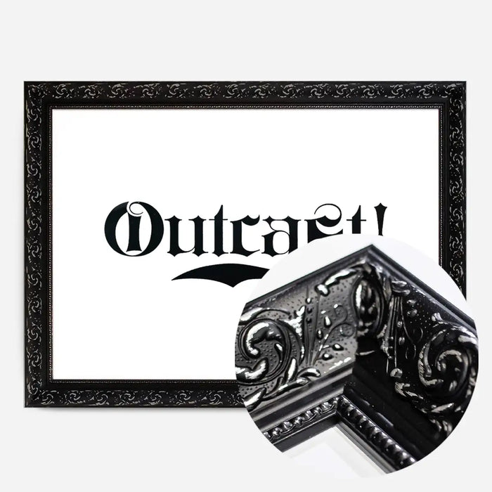 21x30cm | 8¼ x 11¾in / Black Ornate Frame