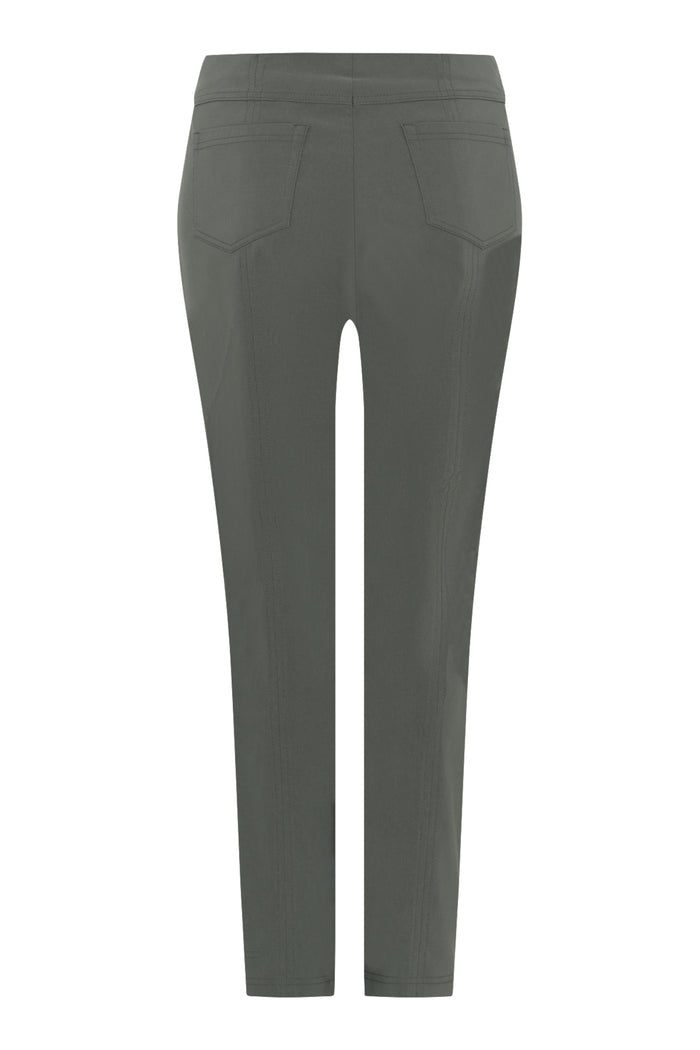 Robell 51559-5499-881 Bella K (73cm) Petite Trouser - Dark Olive (881) by Robell, shop Robell at Dotique.