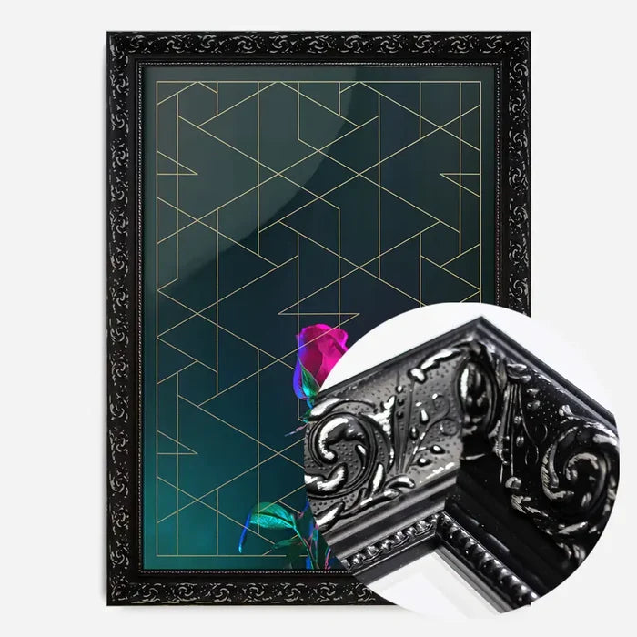 21x30cm | 8¼ x 11¾in / Black Ornate Frame