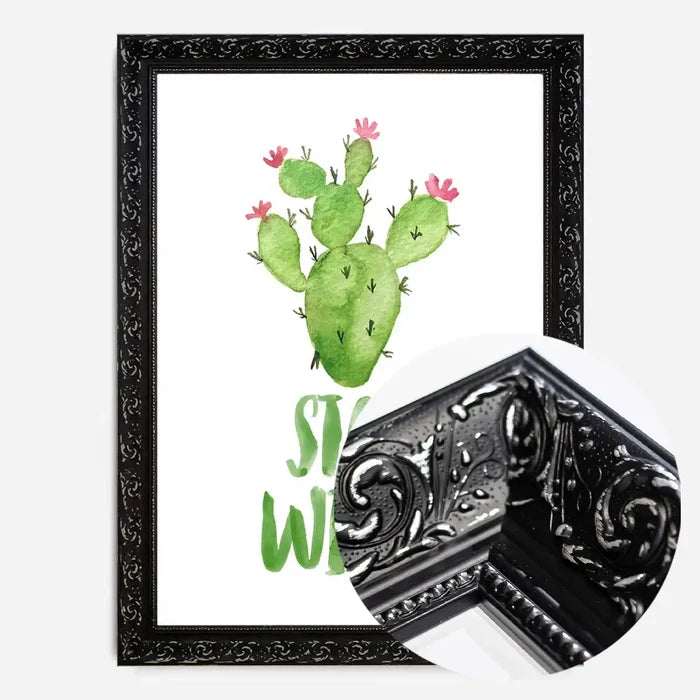 21x30cm | 8¼ x 11¾in / Black Ornate Frame