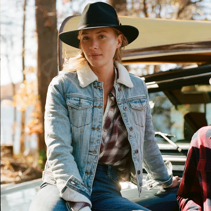 Stetson Women's Sherpa Lined Denim Jacket