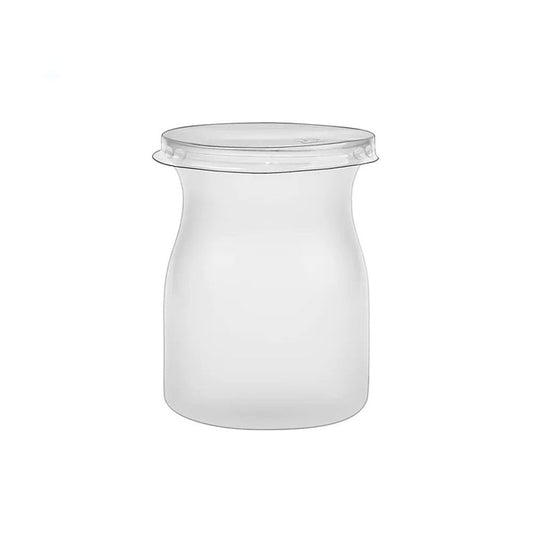 120mL Mini Transparent Matt PP Milk Dessert Bottle