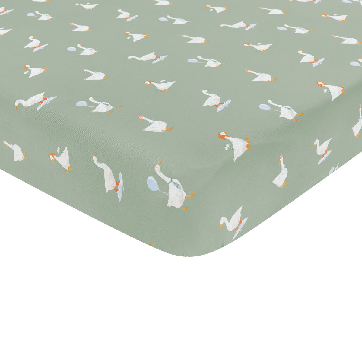 Crib Sheet in Silly Goose