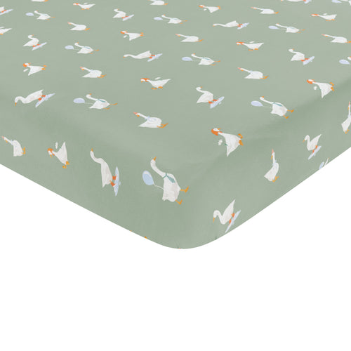 Crib Sheet in Silly Goose