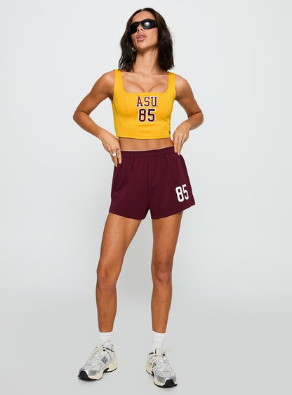 ASU Soffee Shorts Maroon