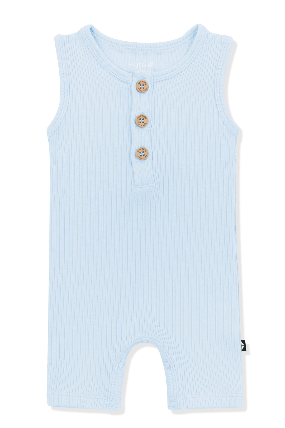 Ribbed Sleeveless Shortall in Breeze