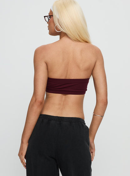 ASU Bandeau Top Maroon