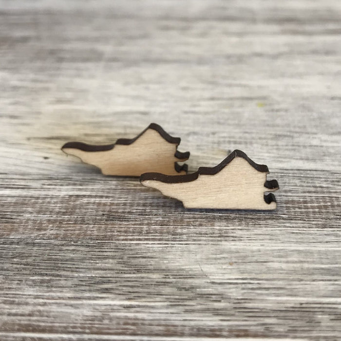 50 States - Wood Earrings - Lasting Impressions CT