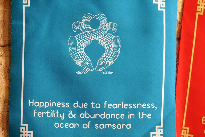 8 Auspicious Symbol Prayer Flag