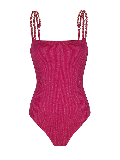 Patrice Rib Glitter One-Piece