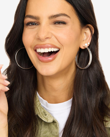 Atlas Hoops 2" - Silver