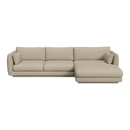 Bloom 2-Seater Sofa w/ Chaise Lounge - Plinth Base