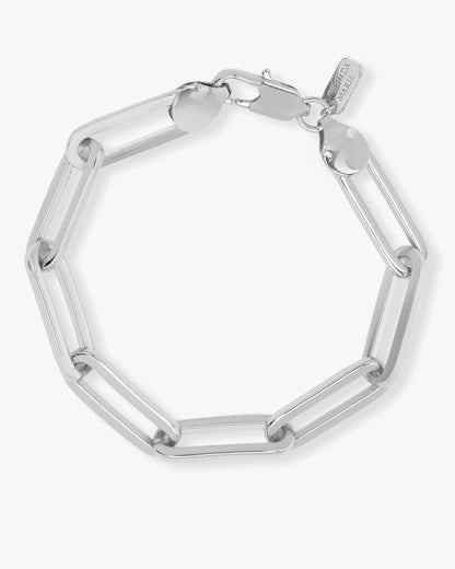 Carrie Chain Link Bracelet 8mm - Silver