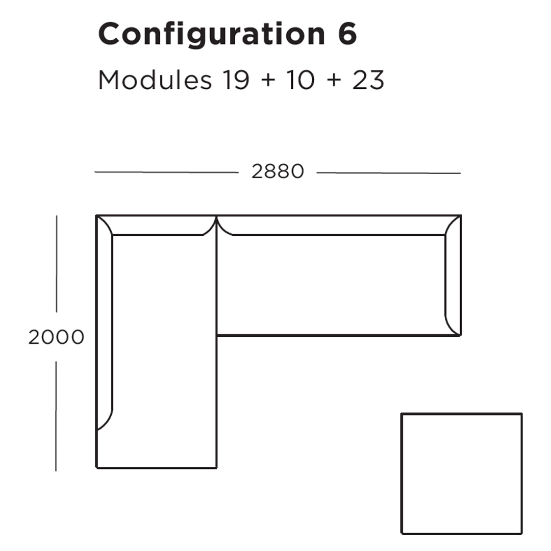 Blade Modular Sofa (Modules 17-23)