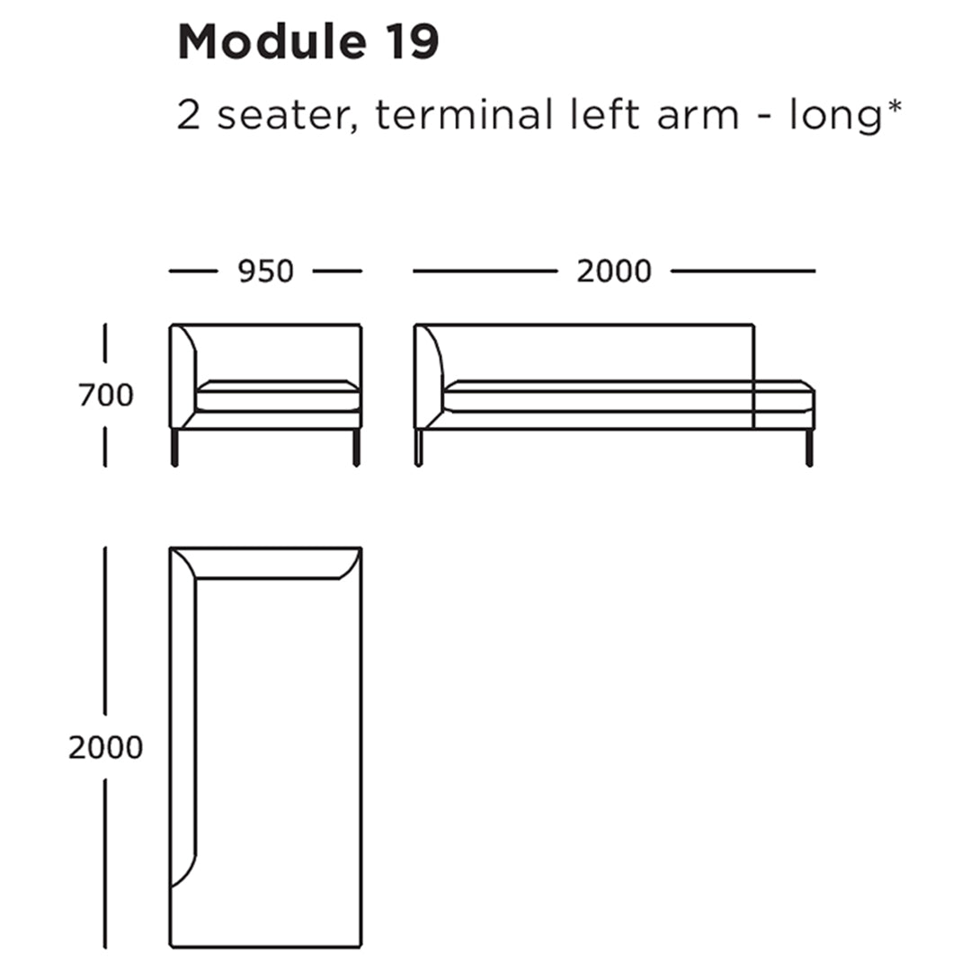 Blade Modular Sofa (Modules 17-23)