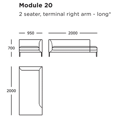 Blade Modular Sofa (Modules 17-23)