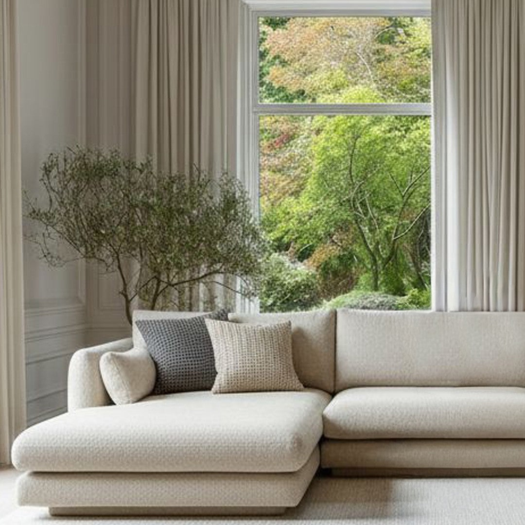Bloom 2-Seater Sofa w/ Chaise Lounge - Plinth Base