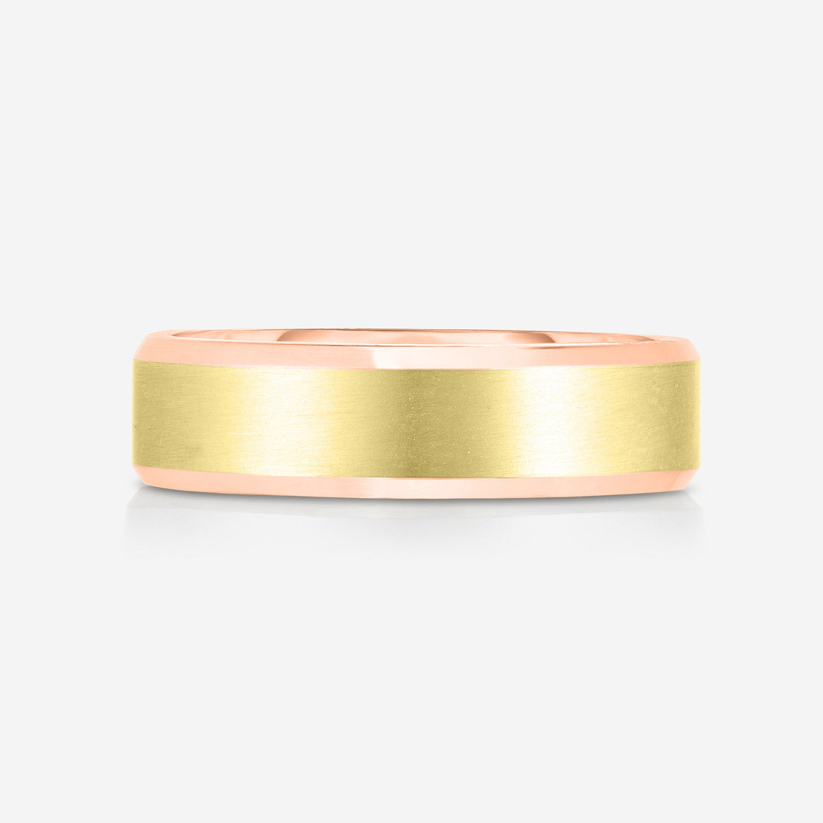 4 mm Contrast + Beveled Wedding Band