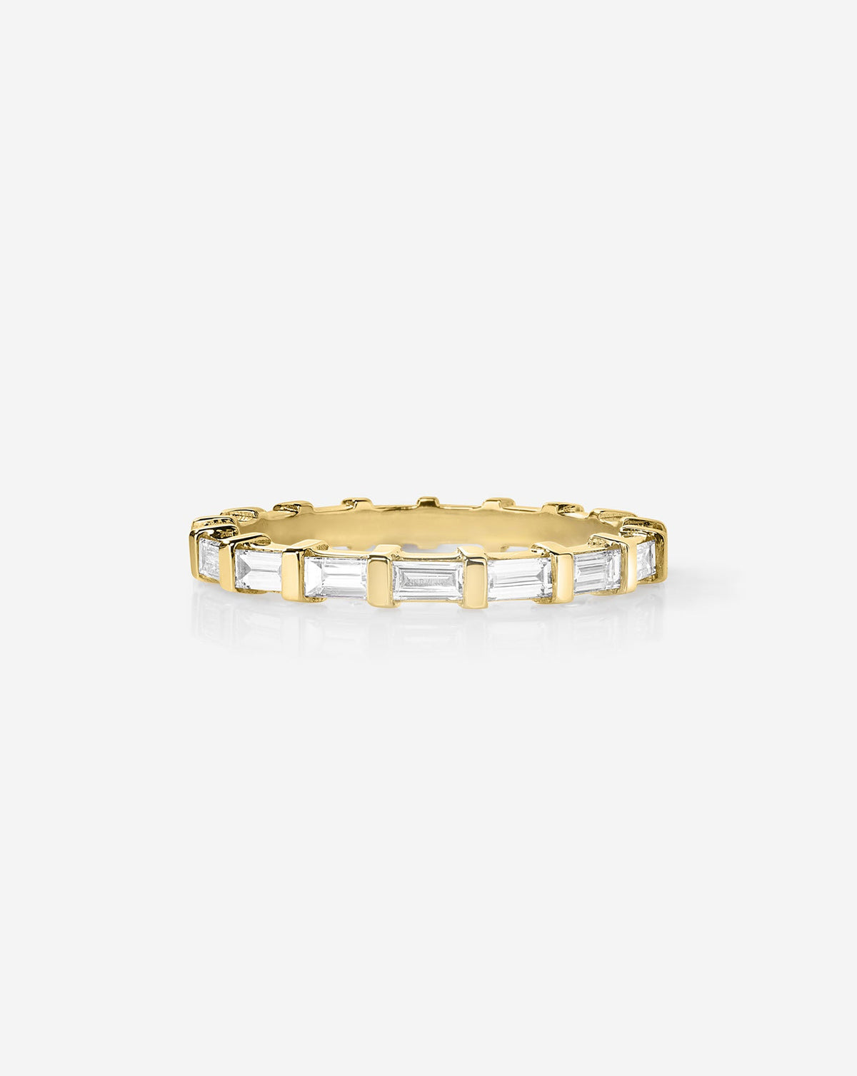 Baguette Bar Lab Diamond Eternity Band