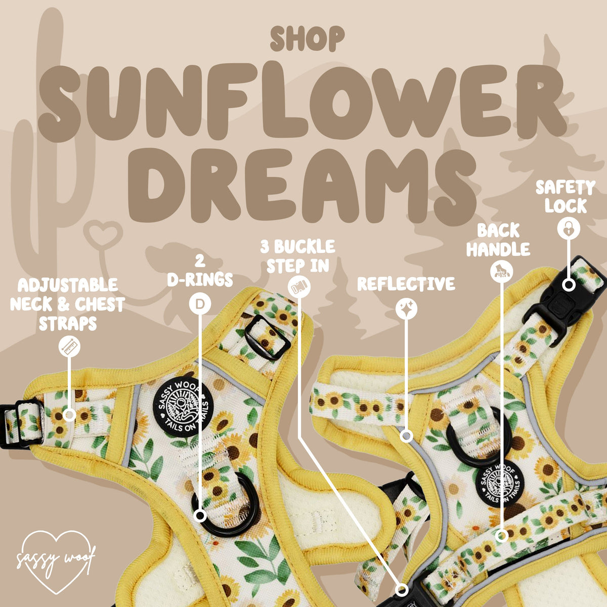 Dog Four Piece Bundle - Sunflower Dreams