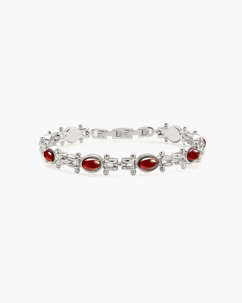 Tess's Treasure Carnelian Bracelet in Silver