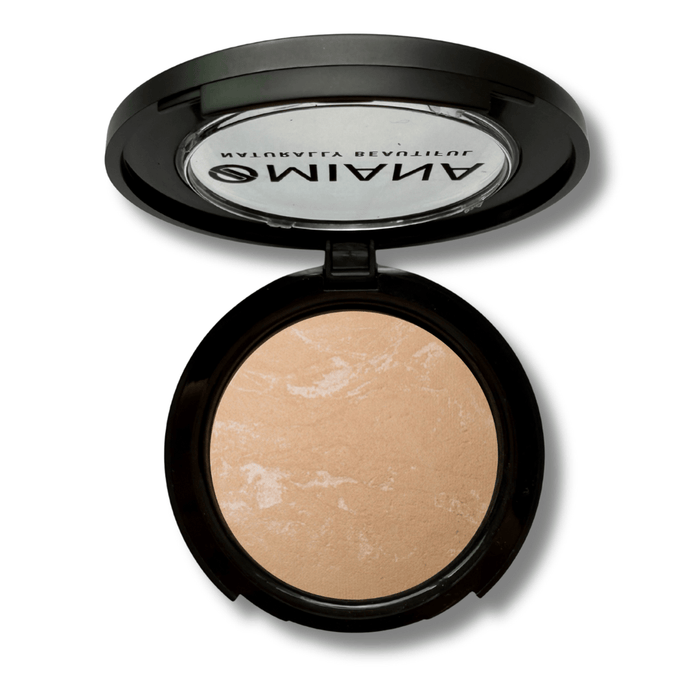 Omiana Natural Cosmetics Foundation Buff Adaptive Pressed Powder Foundation - Titanium Dioxide-Free, & More!