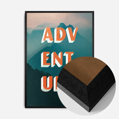 21x30cm | 8¼ x 11¾in / Black Wood Frame
