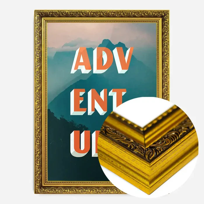 21x30cm | 8¼ x 11¾in / Gold Ornate Frame