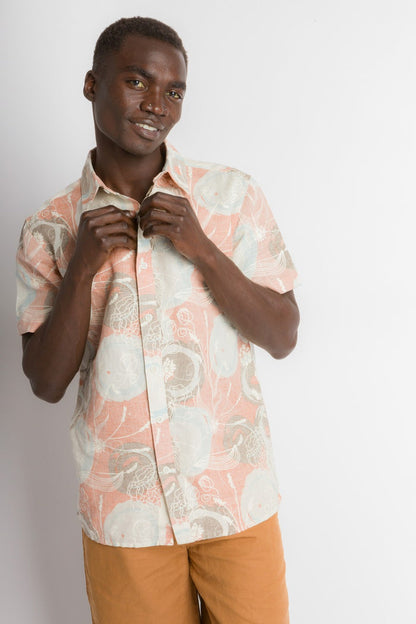 Alvin | Men's Swirl Print Woven Shirt