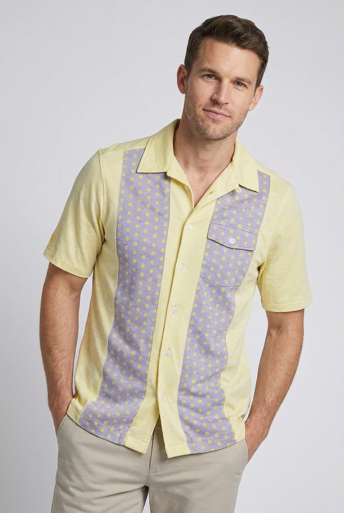 Antonio | Men's Pique Panel Shirt