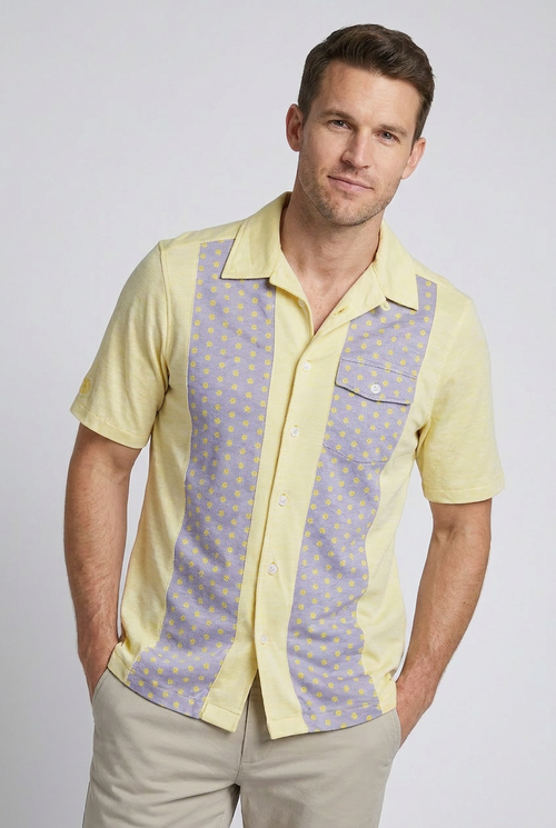 Antonio | Men's Pique Panel Shirt