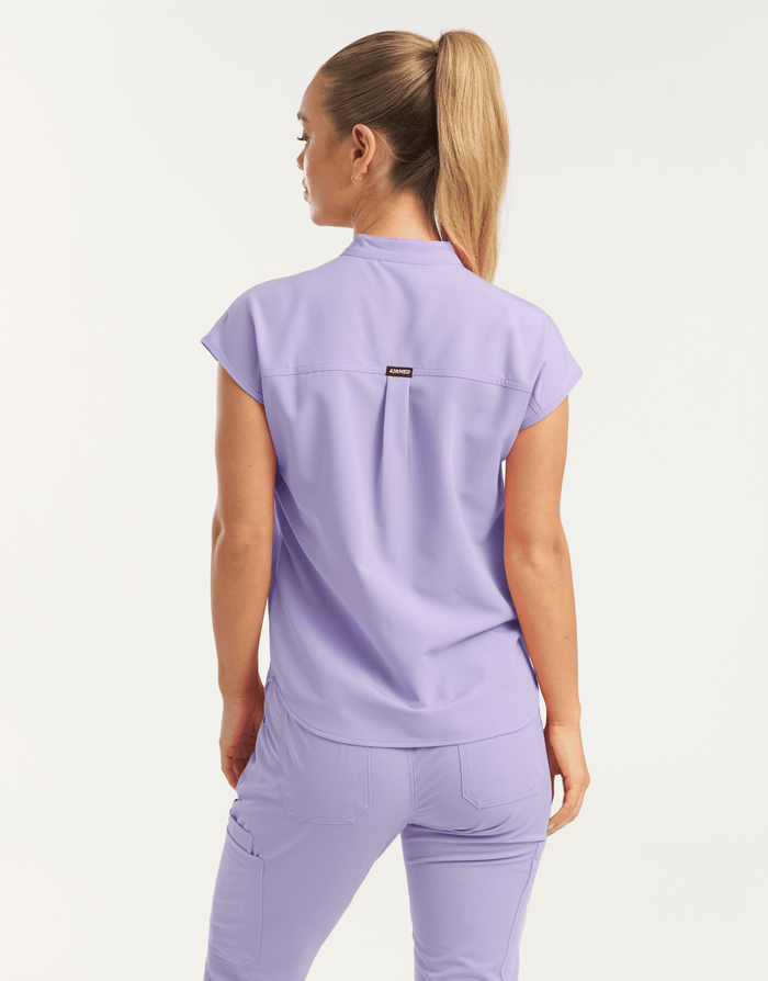 Apollo Scrub Top - Pastel Lilac