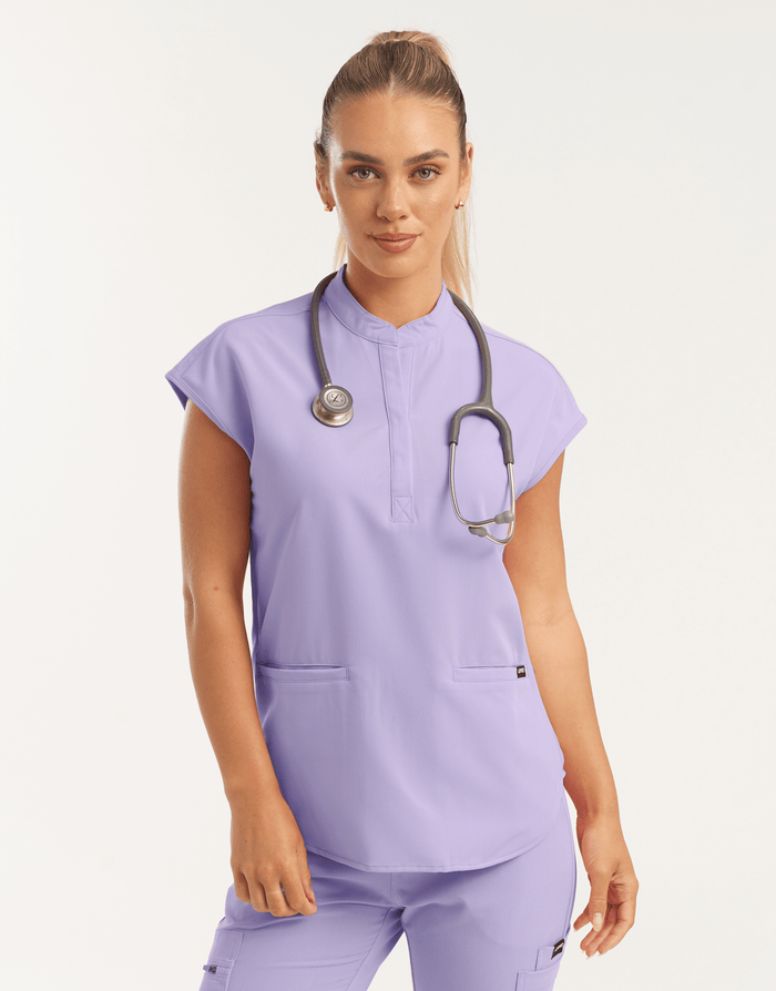 Apollo Scrub Top - Pastel Lilac