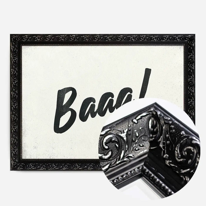 21x30cm | 8¼ x 11¾in / Black Ornate Frame