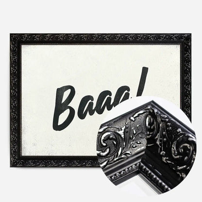 21x30cm | 8¼ x 11¾in / Black Ornate Frame